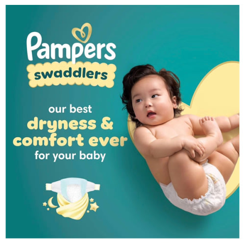 Pampers Swaddlers Diapers, Size 1 (8-14 lbs), 198 Count, Absorbent, Keeps Baby Dry and Comfortable, Skin Safe Disposable Baby Diaper (Packaging May Vary)