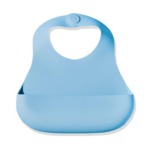 Magnetic Silicone Baby Bib – Waterproof, Dishwasher Safe, BPA Free Food-Grade, Feeding Bib for Infants and Toddlers