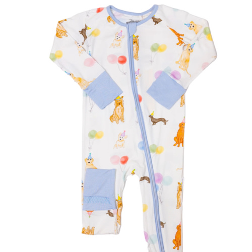 Sleep Romper - Dog Party