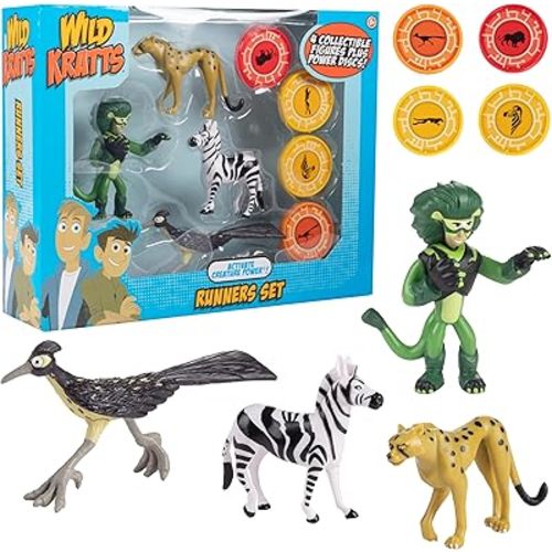 Wicked Cool Toys Wild Kratts, Activate Creature Power, Runners 4-Pack Figure Set