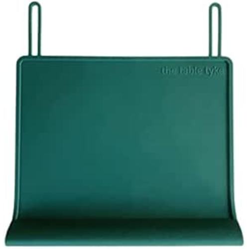 The Table Tyke Silicone Placemats for Toddlers with Patented Edge Bumper | Kids Placemats Non Slip Travel Ready | Baby Placemat BPA Free for Restaurant Dining Table | Hunter Green