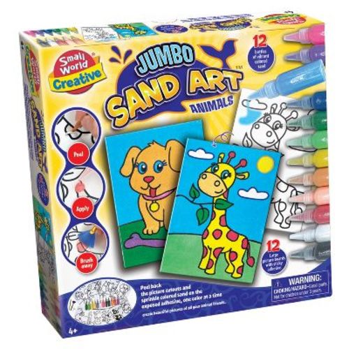 Small World Toys Jumbo Sand Art Animals