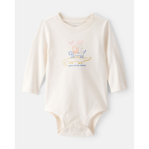 Baby Family Cotton Long-Sleeve Graphic Bodysuit - Ivory - Carter's | Carter's