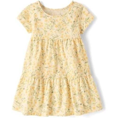 The Children's Place Baby-Girls and Toddler Tiered Dress, Short Sleeve