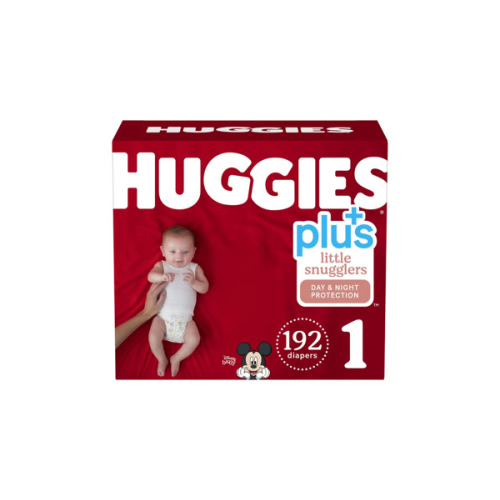 Huggies Size 1 Diapers, Little Snugglers Baby Diapers, Size 1 (8-14 lbs), 32 Count, Packaging May Vary