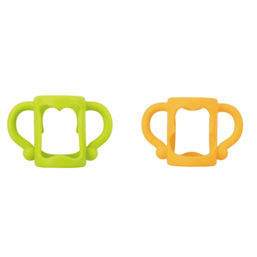 XIRQI 2 Pcs Baby Bottle Handles,Easy Grip Handles for Bottles,Wide Compatibility Comfortable Silicone Handles