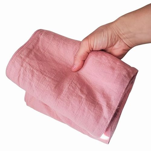 Bengkung Belly Binding Wrap, Organic Cotton Postpartum Belly Band, Hip and Waist Support (Off White)