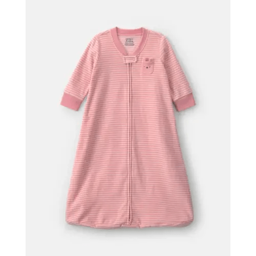 Baby Girl Striped Fleece Sleep Bag - Pink | Carter's