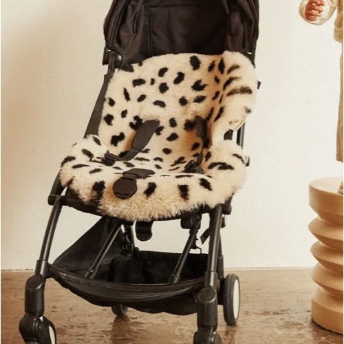 BINIBAMBA Leopard Sheepskin Buggy Liner