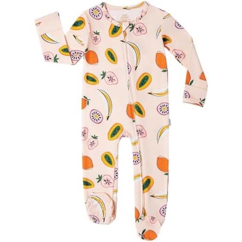 Baby Footie Romper Pajamas Unisex Newborn Infant Pjs Soft Rompers Viscose from Bamboo Sleepwear