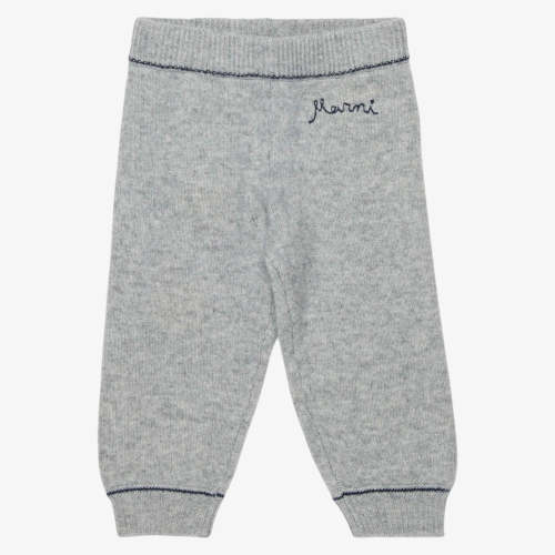 Logo Knit Pants - Grey