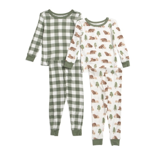 Infant Boys 4pc Super Soft Bear Pajama Set | Boys' Pajamas | T.J.Maxx