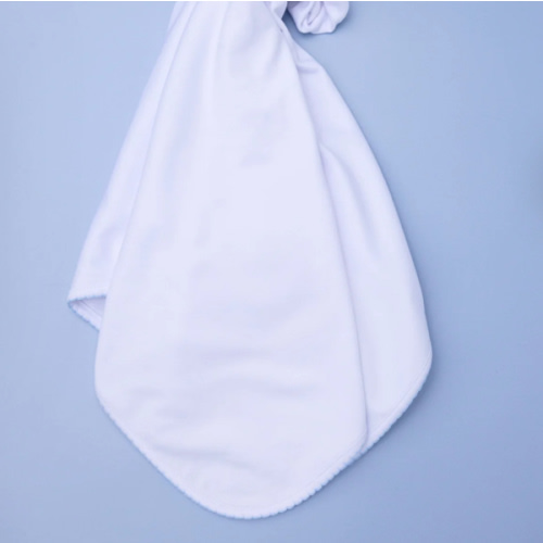 Essentials Receiving Blanket with Blue Trim – Magnolia Baby