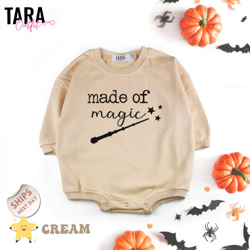 Made of Magic Bodysuit, Cute Baby Clothes, Wizard Baby Bodysuit, Unisex Baby Clothes, Magic Baby Bodysuit, Baby Shower Gift, 2000456
