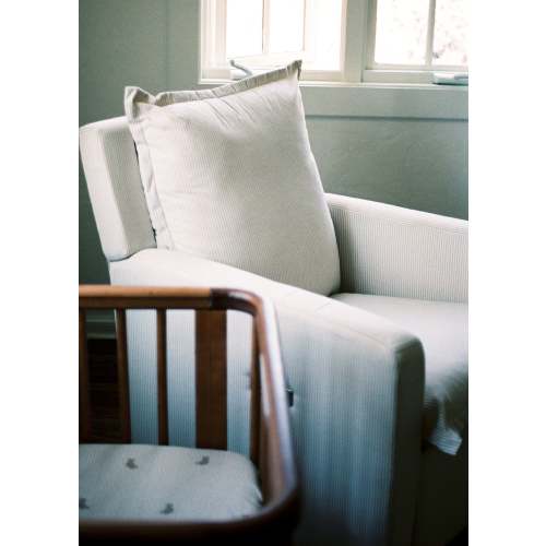 Pebble Stripe | Flynn | Swivel Nursery Recliner | Oilo™ Studio