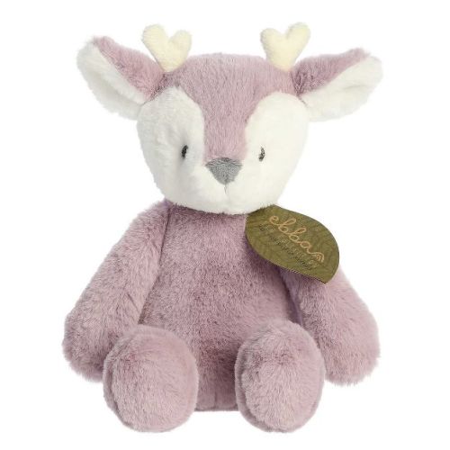 ebba Large Fawn Eco ebba Eco-Friendly Baby Stuffed Animal Purple 12.5"