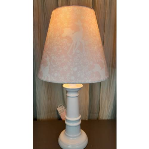 Bambi nursery accent lamp, Bambi and butterfly baby lamp, baby deer table lamp, deer butterfly nursery/child lamp, baby gift, woodland lamp