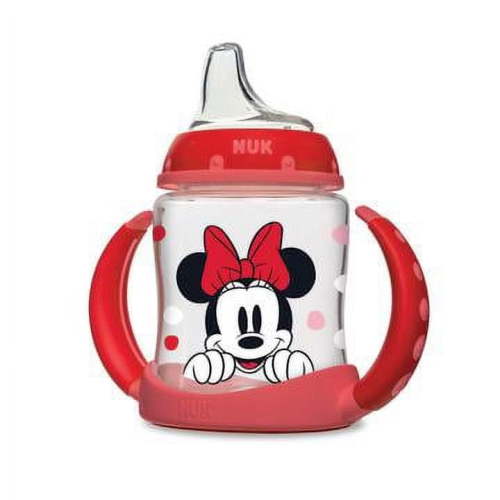 NUK Minnie Mouse Learner Cup, 5 oz Soft Spout Sippy Cup, 1 Pack, 6+ Months