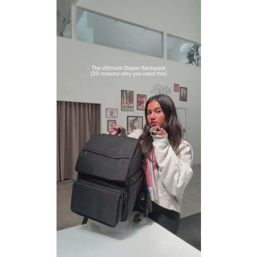 BÉIS 'The Ultimate Diaper Backpack' in Black - Best Backpack Diaper Bag in Black