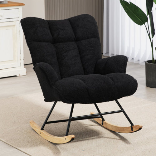 George Oliver Nursery Rocking Chair Teddy, Upholstered Glider Rocker for Living Rooms, Bedrooms & Reviews | Wayfair