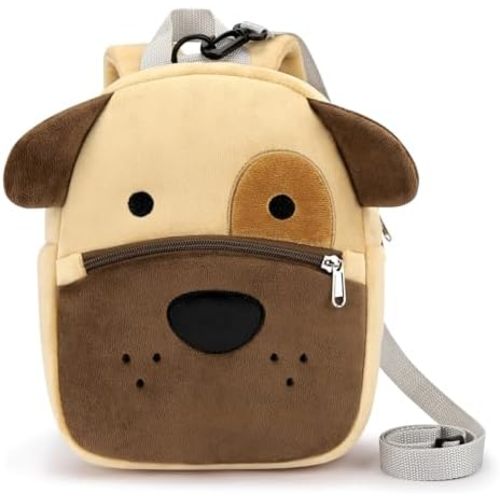 mibasies Toddler Backpacks for Girls 2-4: Plush Backpack -3D Animal Cartoon Mini Travel Bag -10 inch Toddler Backpack Leash