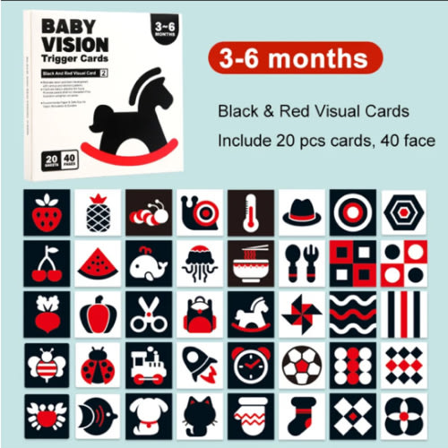 Montessori Baby Visual Stimulation Cards | Montessori Toys – Montessori Toys
