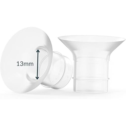 Ameda Breast Pump Flange Insert | 13mm Flange Insert | Ameda Pump Parts | Universal Flange Insert | Compatible with GLO, MYA Joy, MYA Joy Plus and Pearl Breast Pumps | 2 Count