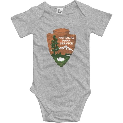 National Park Service Short Sleeve Baby Bodysuit Toddler Rompers Onesie Unisex