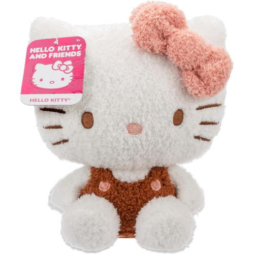 Hello Kitty & Friends 8" Hello Kitty Velveteen Plush - Officially Licensed - Collectible Cute Soft Sanrio Hello Kitty Stuffed Animal Toy - Gift for Kids, Girls, Boys & Fans of Hello Kitty