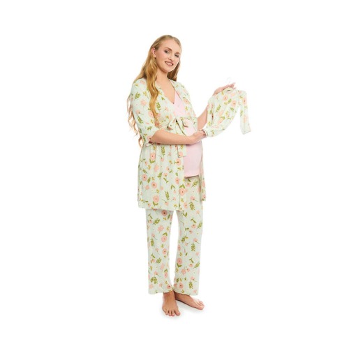 Analise During & After 5-Piece Maternity/Nursing Sleep Set for Mom & Baby, Medium