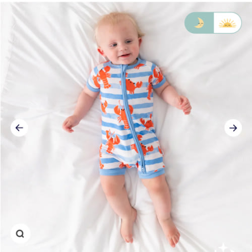 Crustacean Crew Shorty Zippy – Little Sleepies