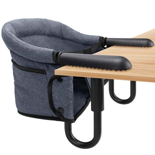 Portable High Chair with Storage Bag - Clip-On Fast Table Chair for Home and Travel