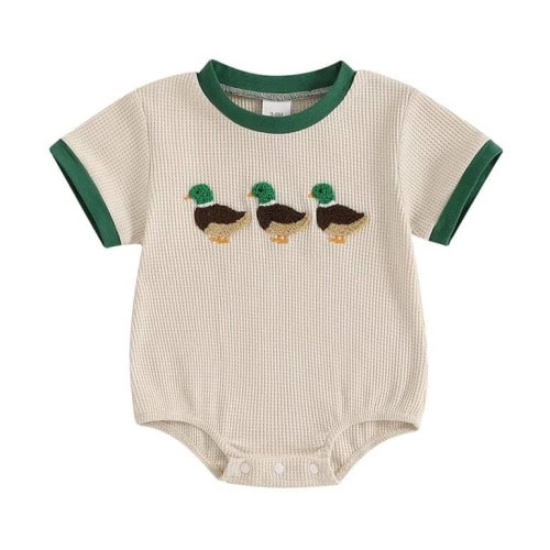 Unisex Baby Short Sleeve Waffle Duck Bodysuit – The Trendy Toddlers