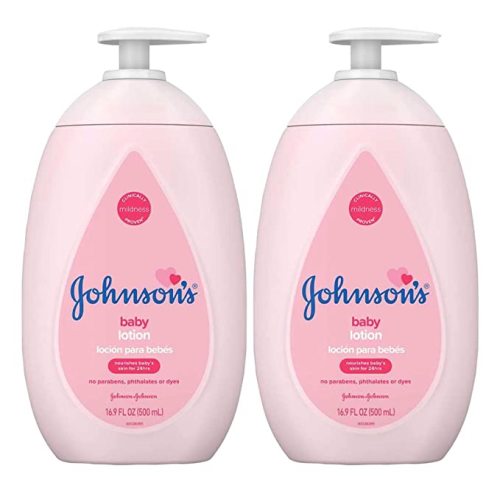 Johnsons Baby Lotion 16.9 Ounce Pump (500ml) (2 Pack)