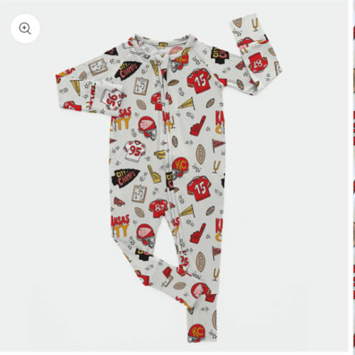 Kansas City Doodle - Bamboo Zippy Romper