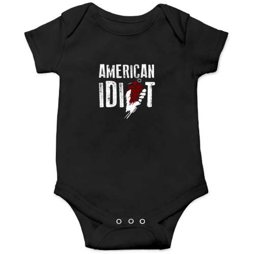 American Idiot T-Shirt Onesies Kids's Short Sleeve Onesie 12M Black sold by VirginiaCornish | SKU 1099844952 | Printerval