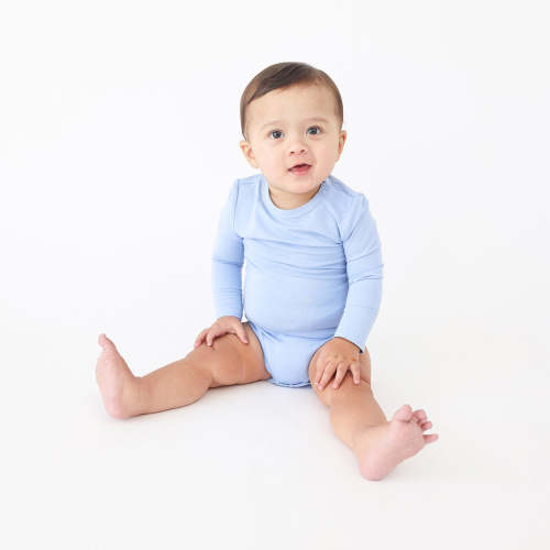 PARZ: Cloud Blue Long Sleeve Bodysuit