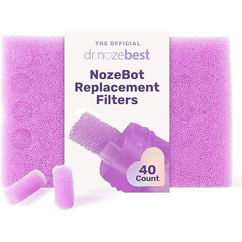 Dr. Noze Best | NozeBot Replacement Filters - Electric Baby Nasal Aspirator | Pediatric ENT-Designed Baby Care for Nose Sucker | Filters | Aspirator Filters