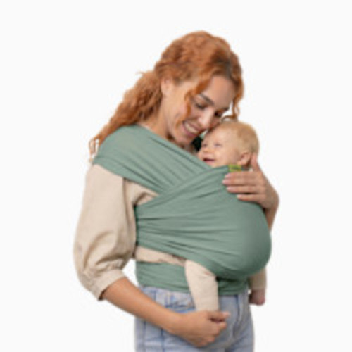 Boba Wrap Carrier Beige - Sage Green