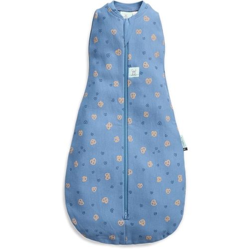 ergoPouch - Cocoon Sleep Sack Swaddle - Organic Cotton Newborn Swaddle Bag with Two-Way Zipper - Baby Swaddle Blanket for Safe Sleep 1tog - Petite Pretzel 3-6M