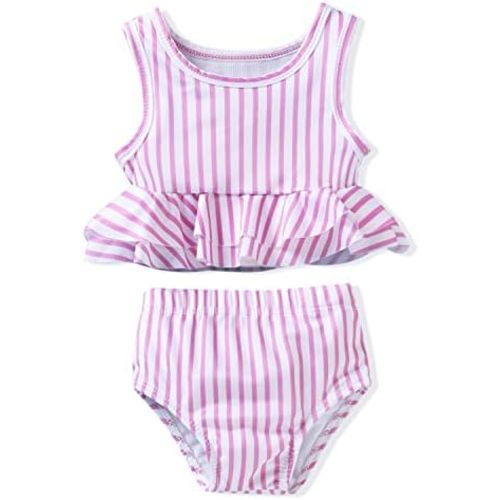 Aalizzwell Toddler Baby Girl Bathing Suit Two Piece Swimsuit Bikini Beach Wear