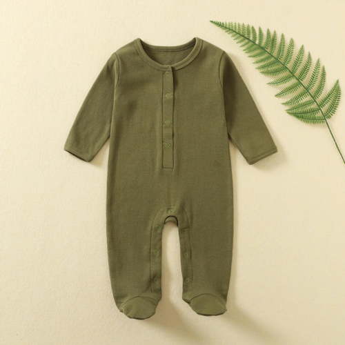 Cowsor Organic Cotton Baby Footie Pajamas Newborn Soft Zip Sleeper
