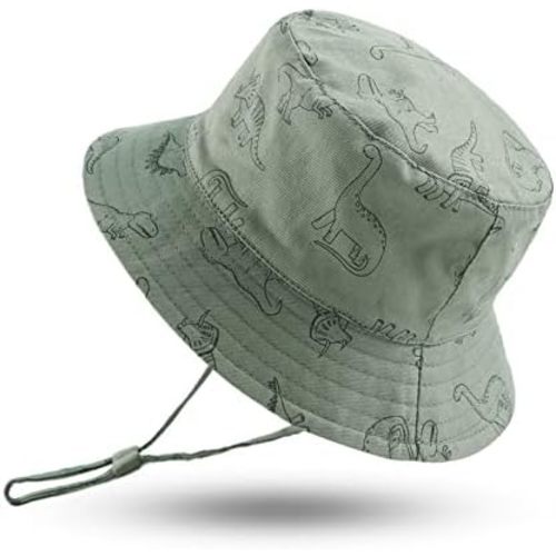 JANGANNSA Dinosaur Baby Boys Sun Hat Cotton Toddler Girls Bucket Hats Summer Sun Protect Cap for Kids