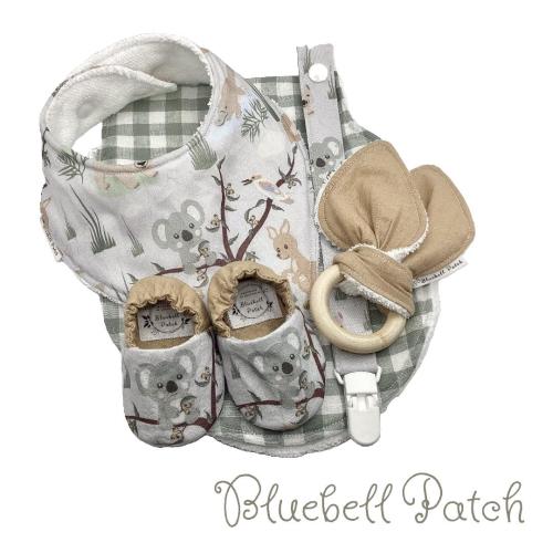 Koala Baby Shower Gift Set, Australian Wildlife Accessories