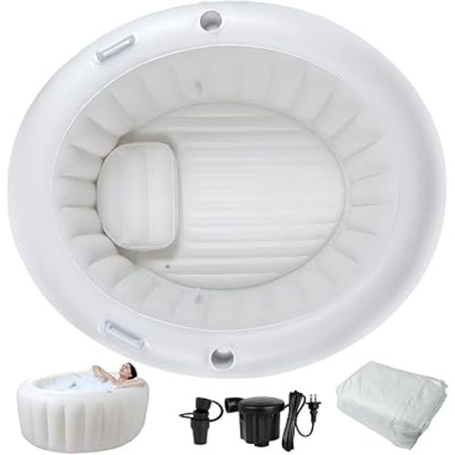 Birth Pool in Marshmallow – Premium Birth Tub with Electric Air Pump & Liner, Birthing Pool for Home Birth,Doula or Midwife Home Birth Kit, Multi-Functional Pool for Relax