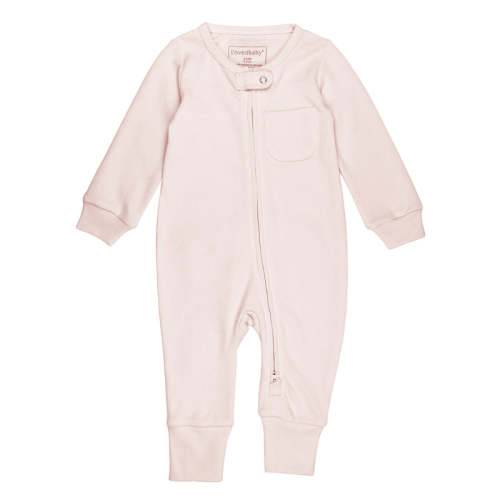 Blush | Organic Zipper Romper 9-12m