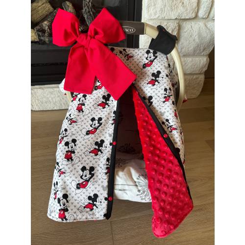 Super Cute Baby Car Seat Covers - Micky Mouse - Baby  - Shower Gift