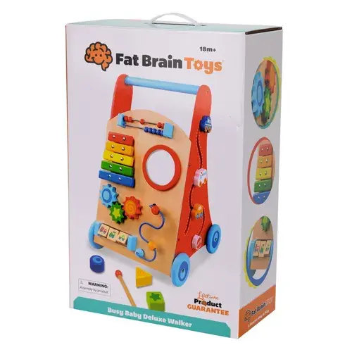 Fat Brain Wooden Busy Baby Deluxe Walker | Baby Bunting AU