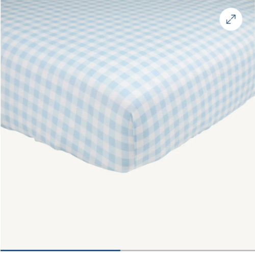 Sleep Tight Crib Sheet - Buckhead Blue Gingham