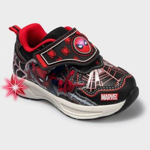 Toddler Spider-Man Light Up Athletic Sneakers - Red 10T